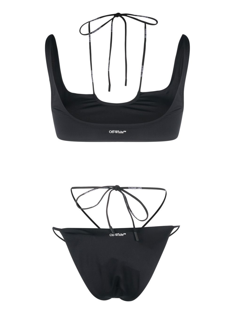 logo-print two-piece bikini - 2