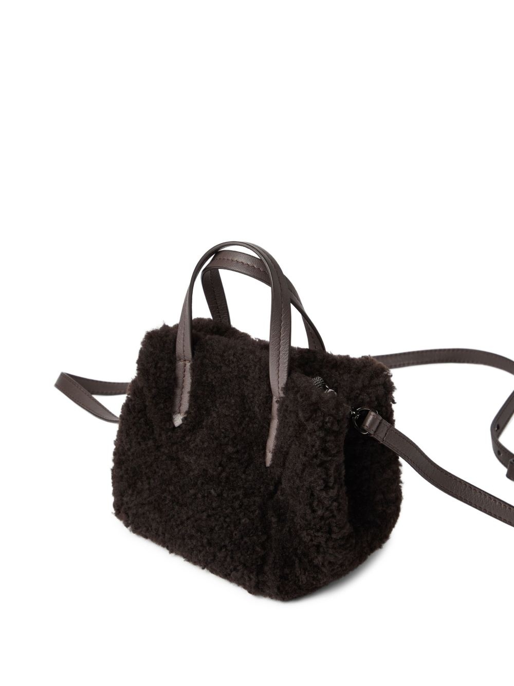 shearling tote bag - 4