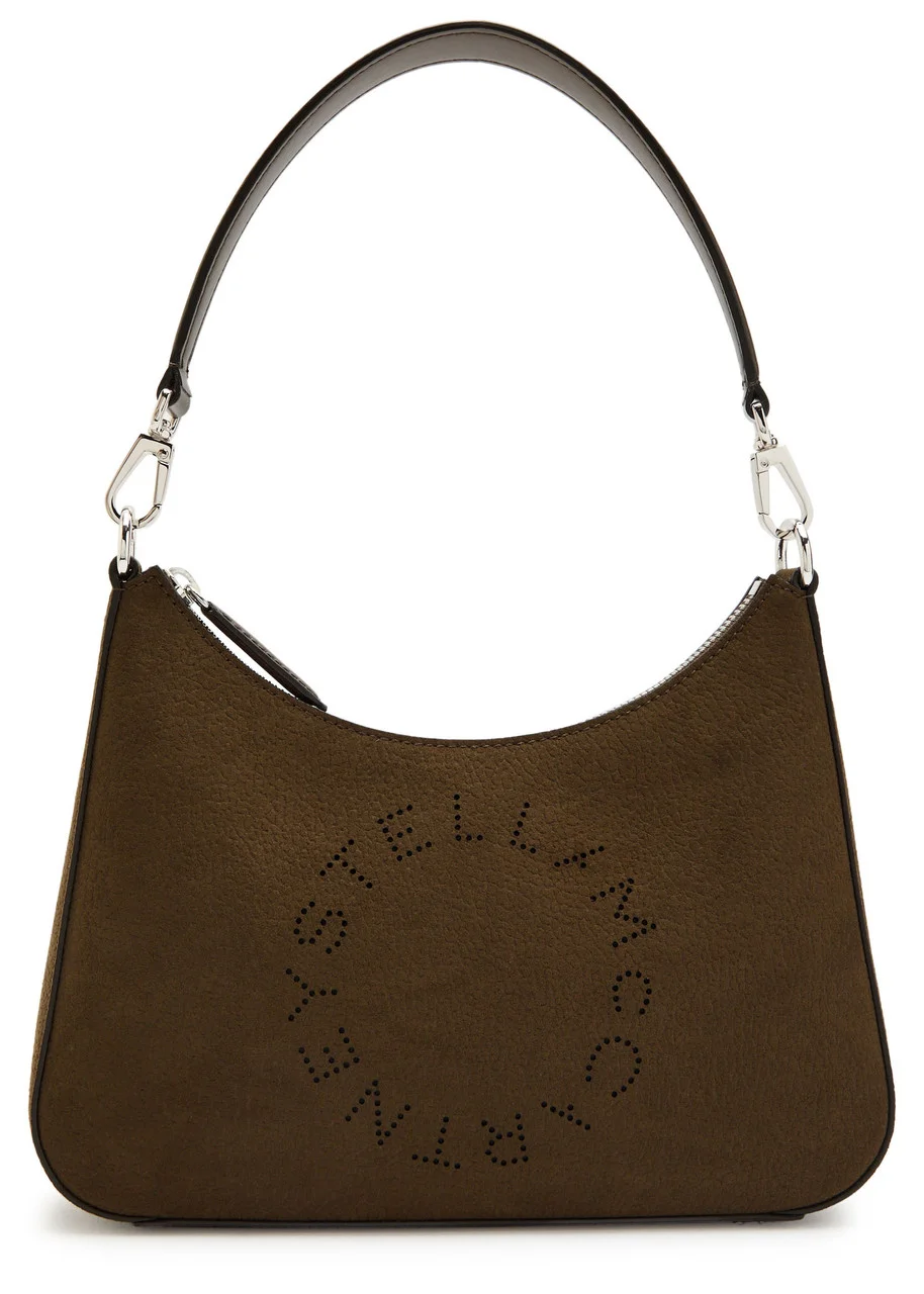 Stella Mccartney Logo Faux Nubuck Shoulder bag - 1
