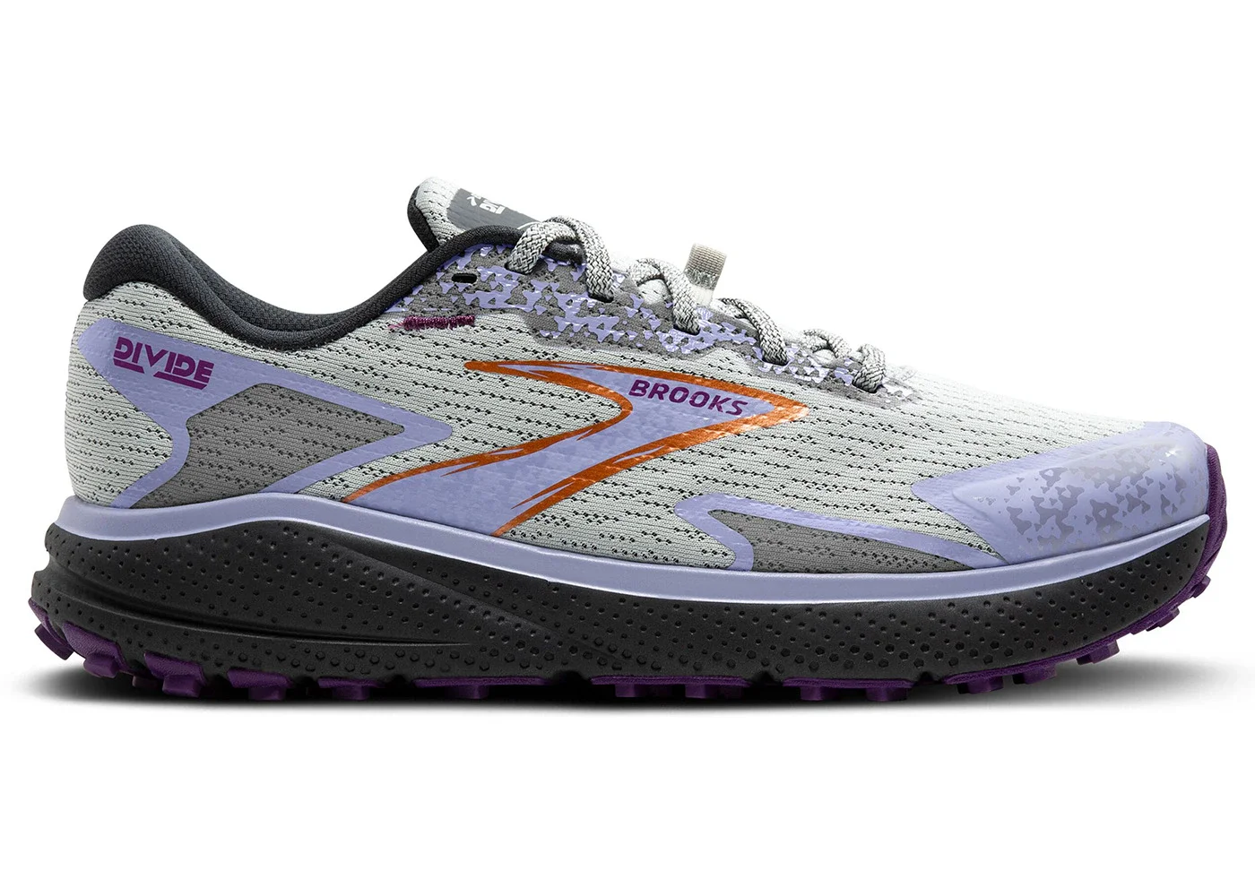 Brooks Divide 5 Mercury Ebony Sweet Lavender (Women's) - 1