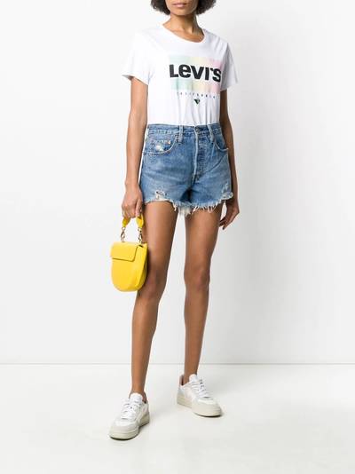 Levi's distressed jean shorts outlook