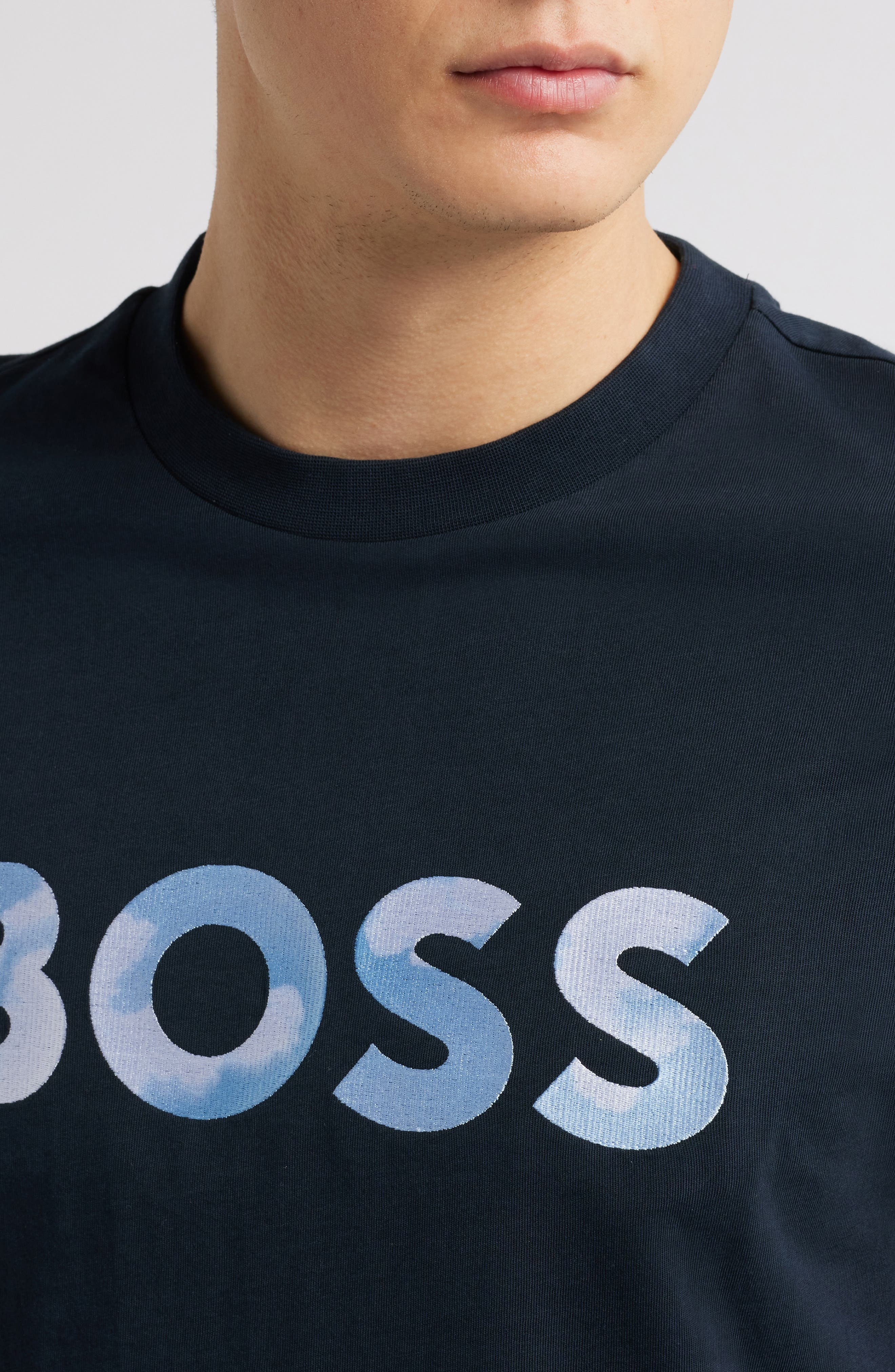 BOSS Thompson Logo Graphic T-Shirt in Dark Blue at Nordstrom - 4