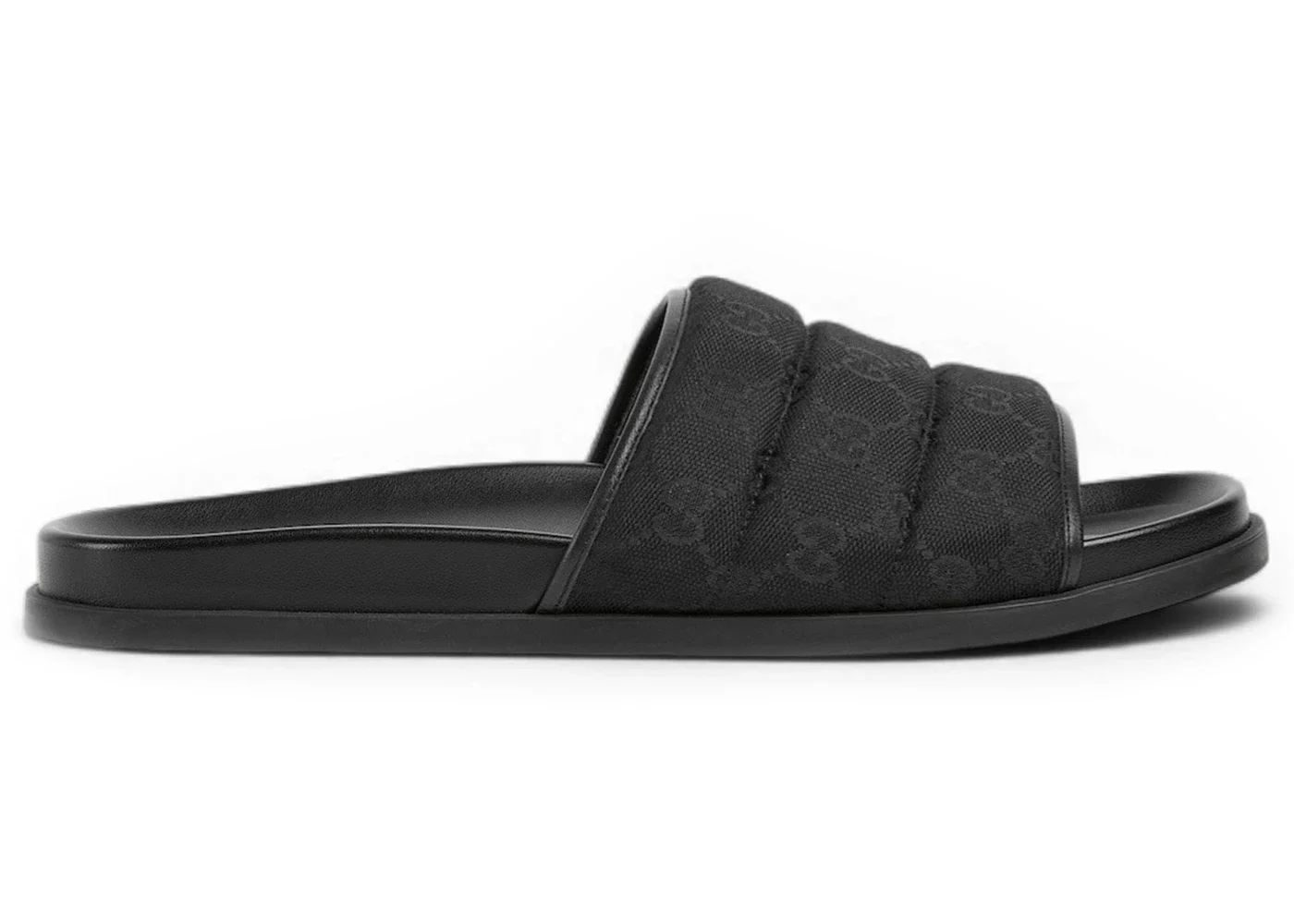 Gucci Padded Slide Black GG Canvas - 1