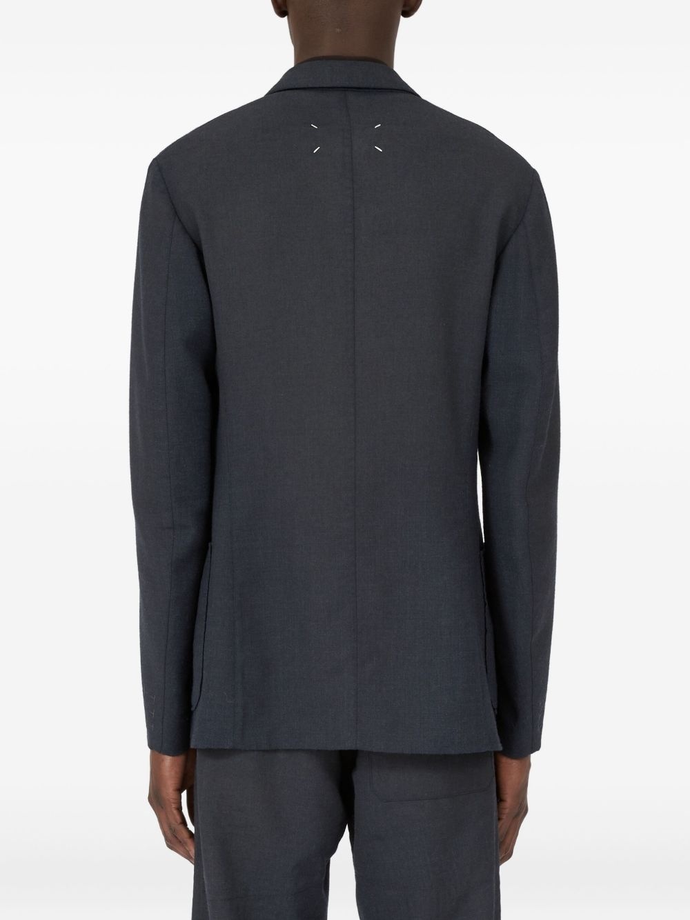 double-breasted patch-pocket jacket - 6