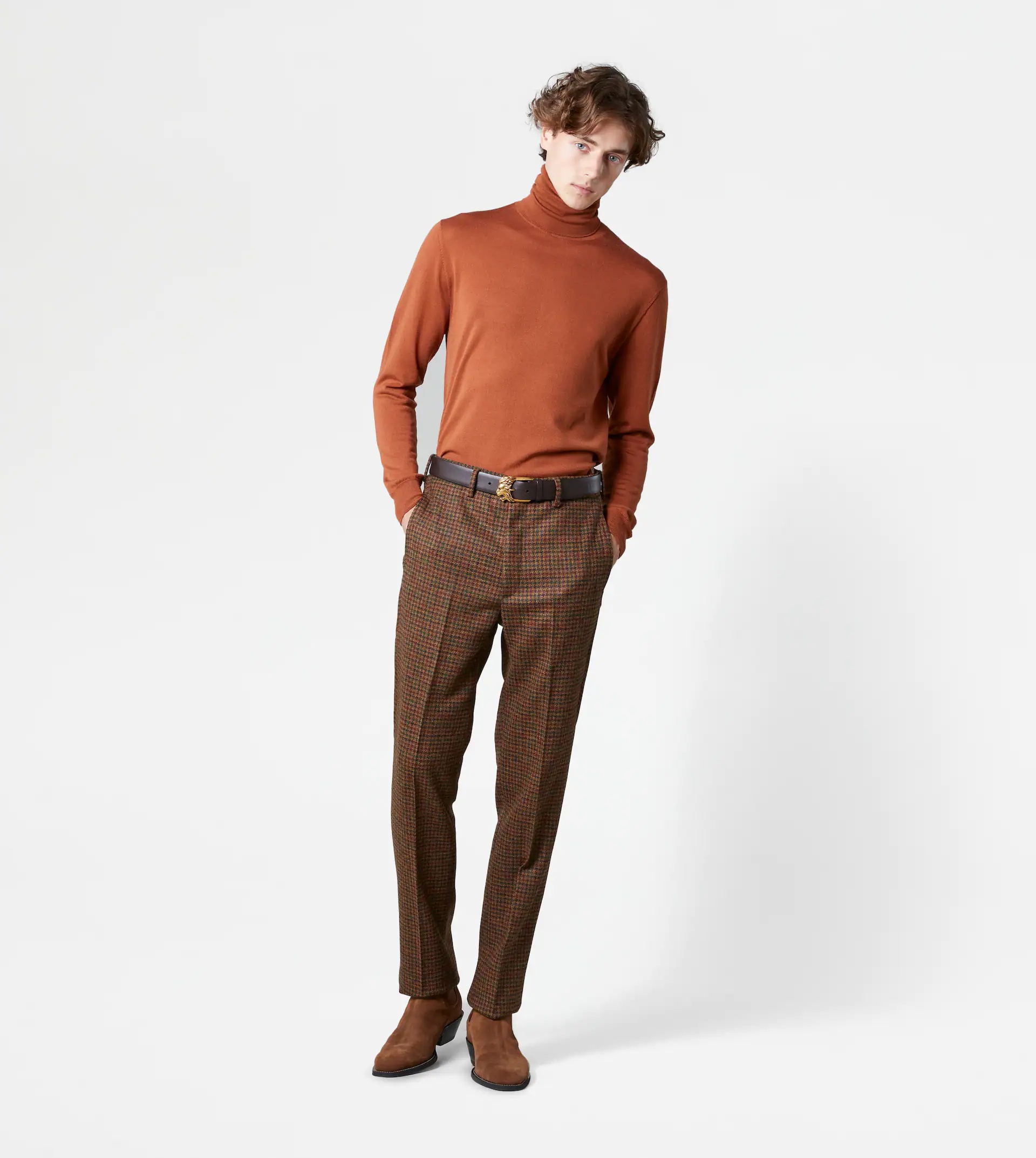 TURTLENECK SWEATER - BROWN - 2