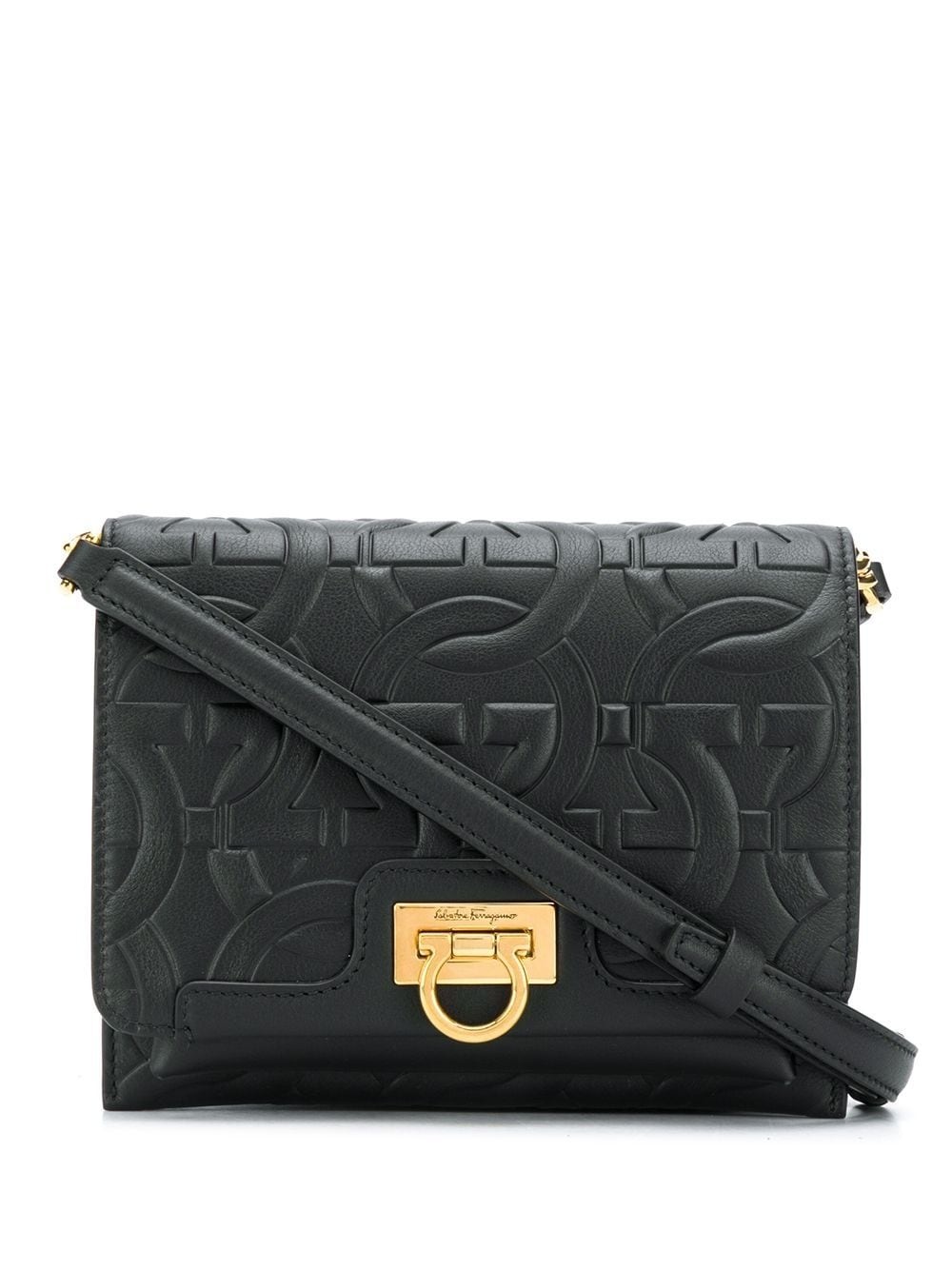 Gancini quilted mini bag - 1