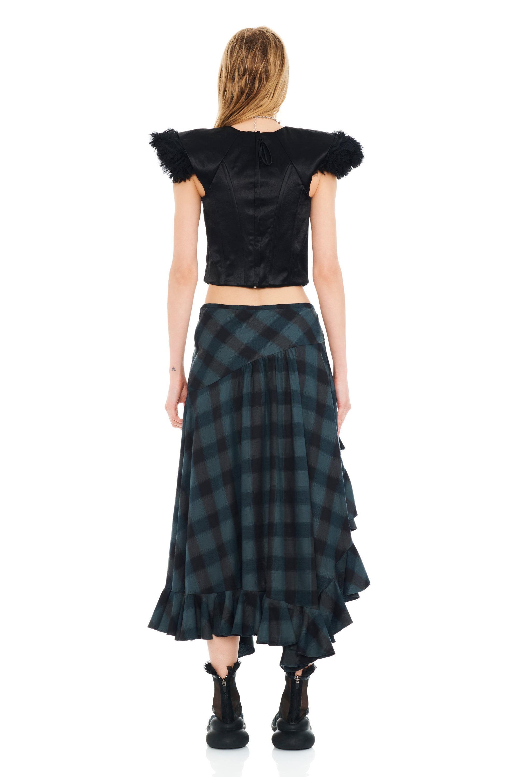 SEA PINE PLAID FLORIST SKIRT - 5