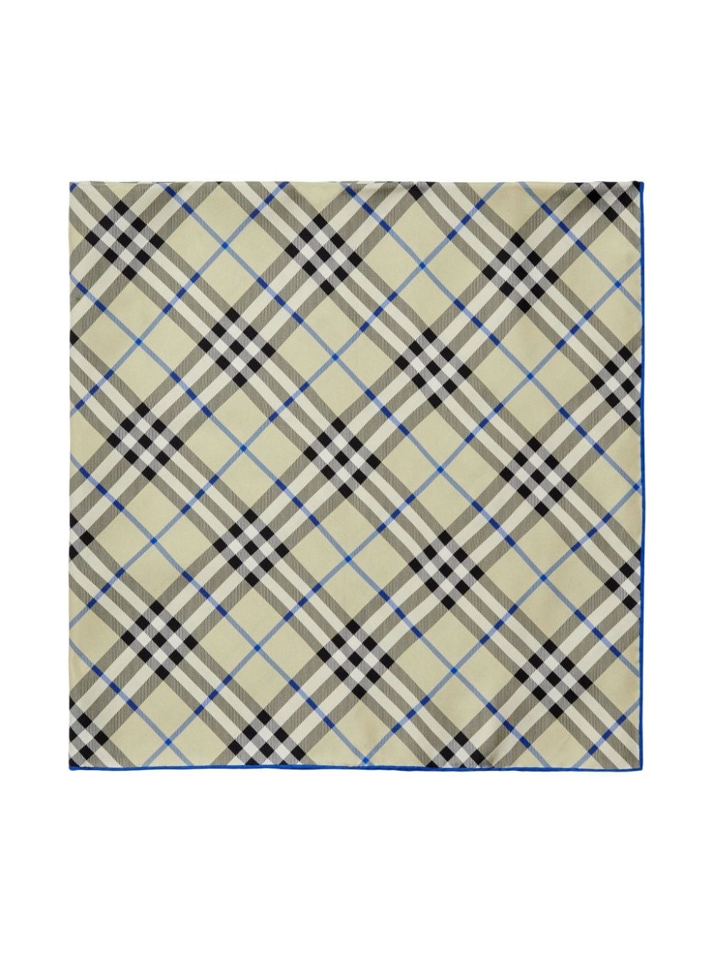 Vintage Check silk scarf - 3