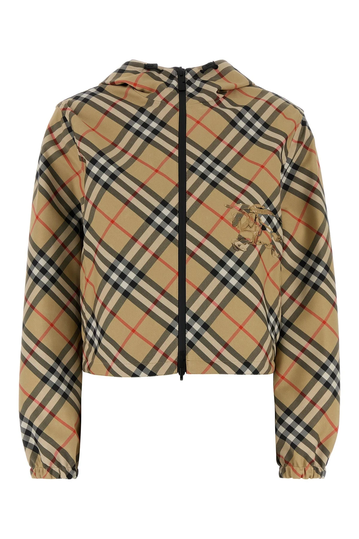 Embroidered twill reversible jacket - 1