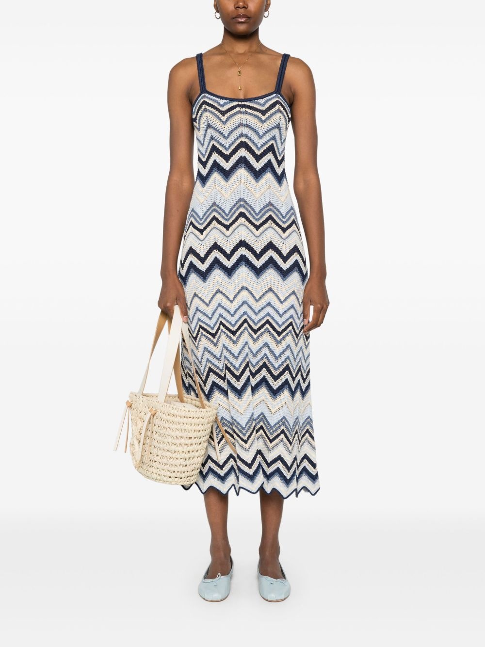 knitted midi dress - 2