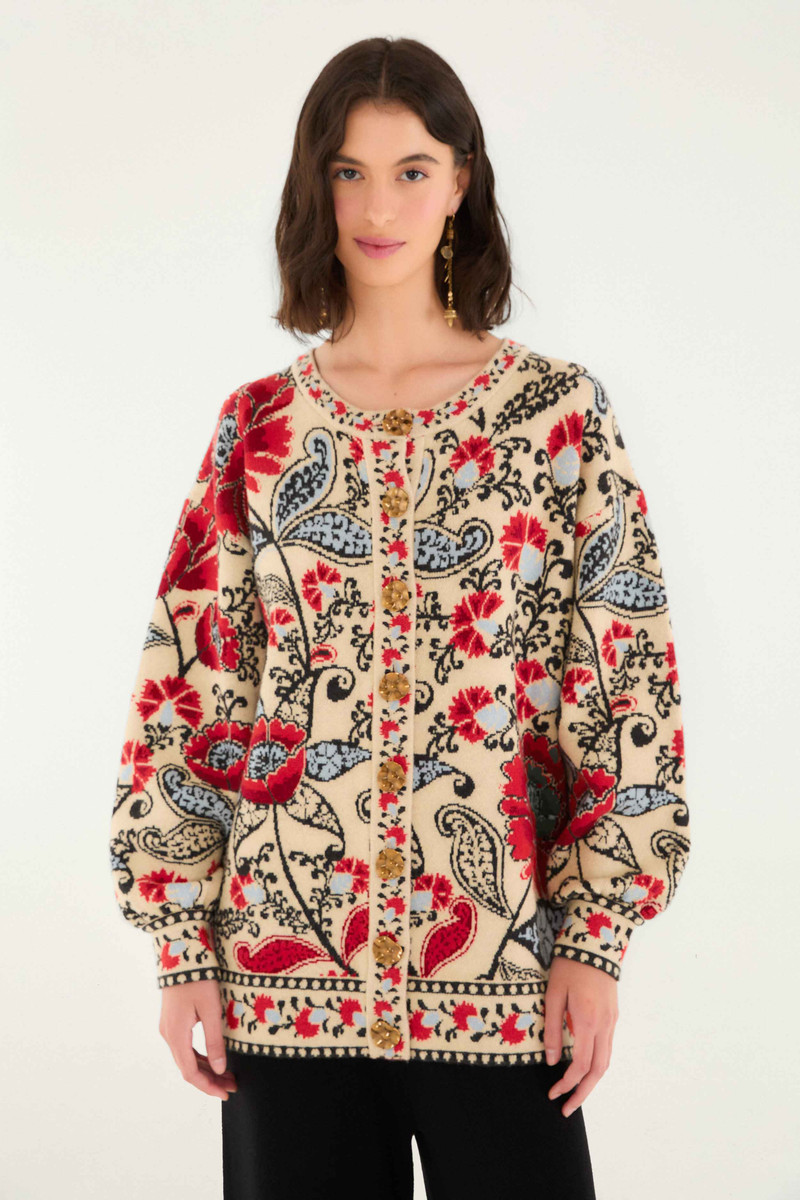 Sand Francesca Knit Cardigan 1