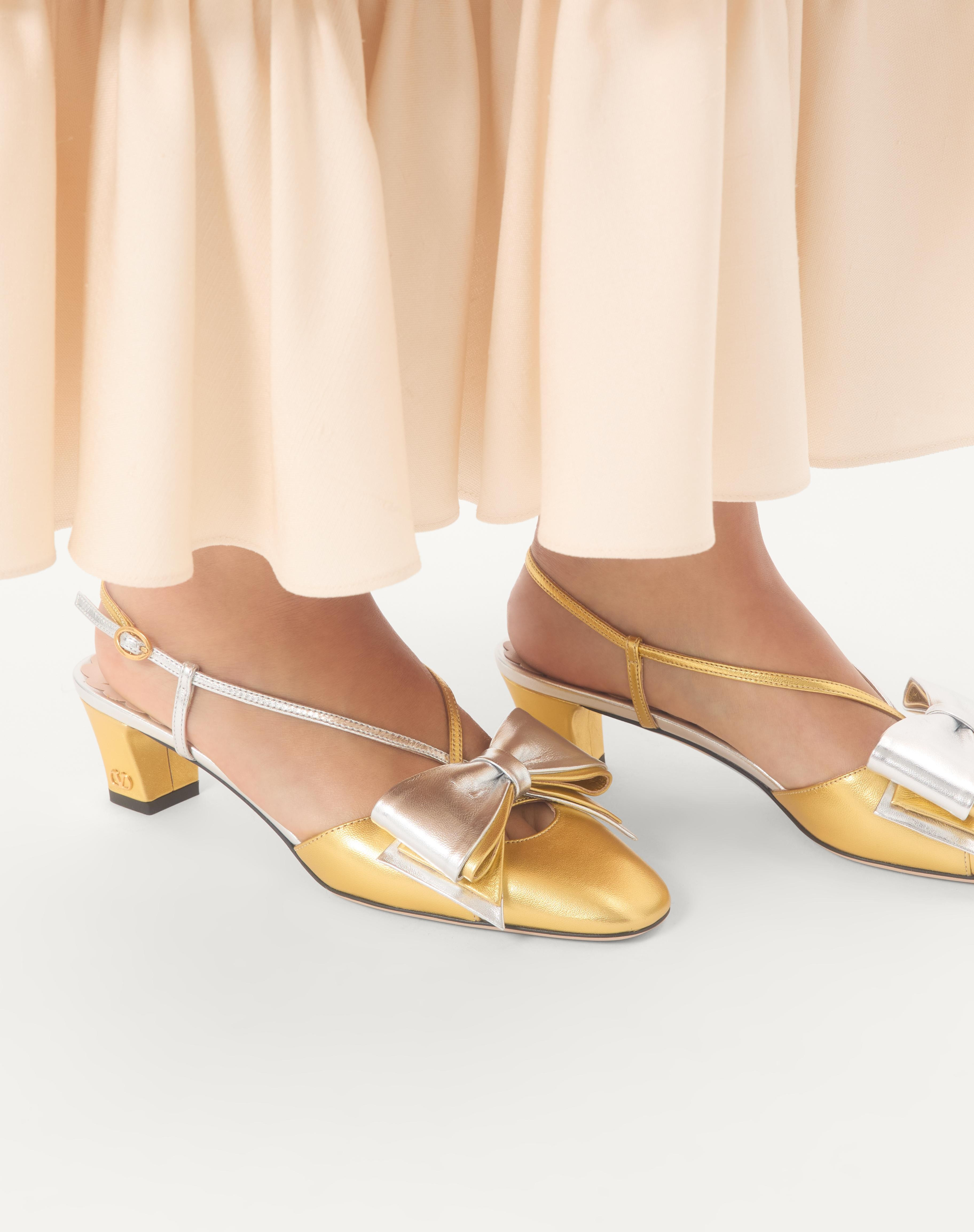 BOWOW SLINGBACK PUMPS IN LAMINATED NAPPA 45MM - 2