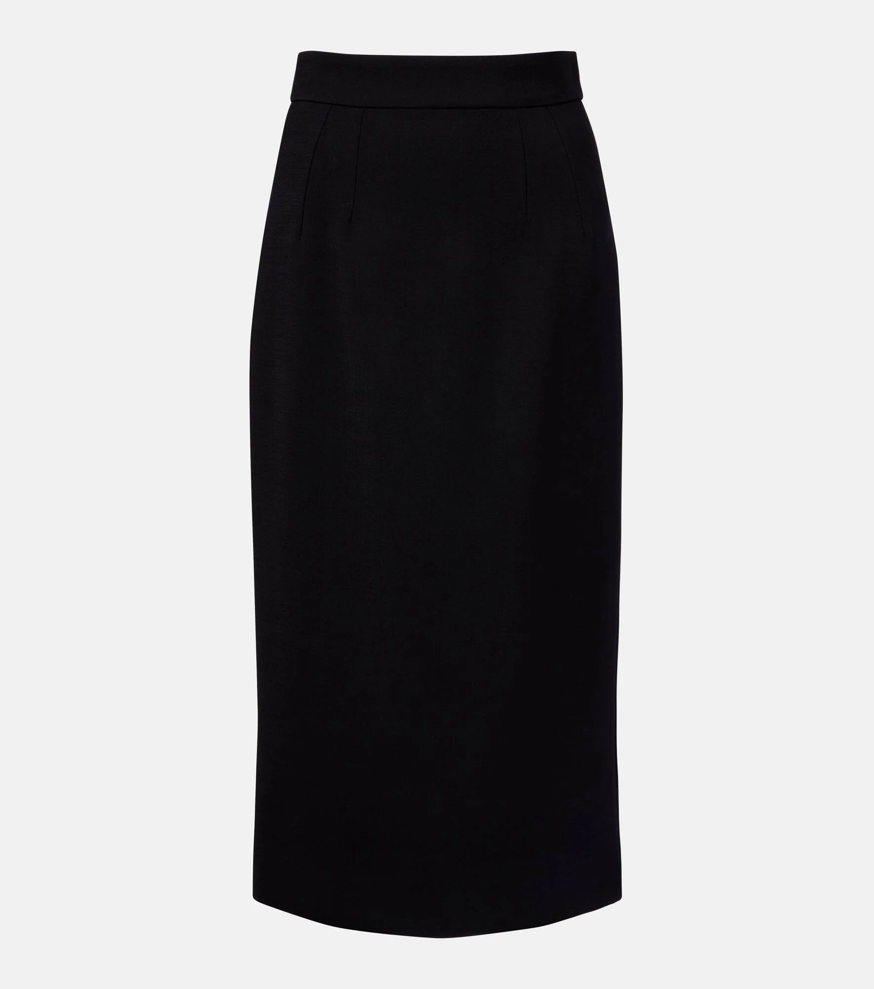 Wool-blend pencil skirt - 1