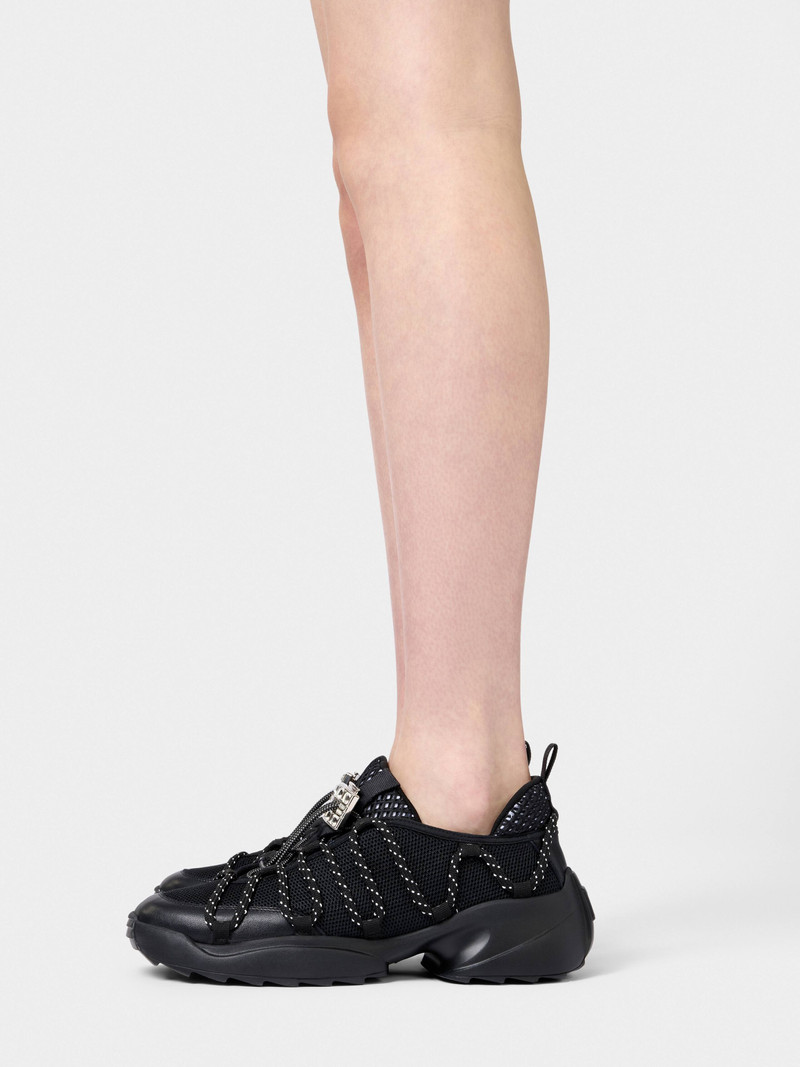 Roger Vivier Viv' Zag Sneakers in fabric and leather outlook