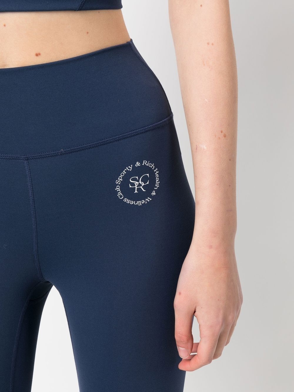 logo-print detail leggings - 5