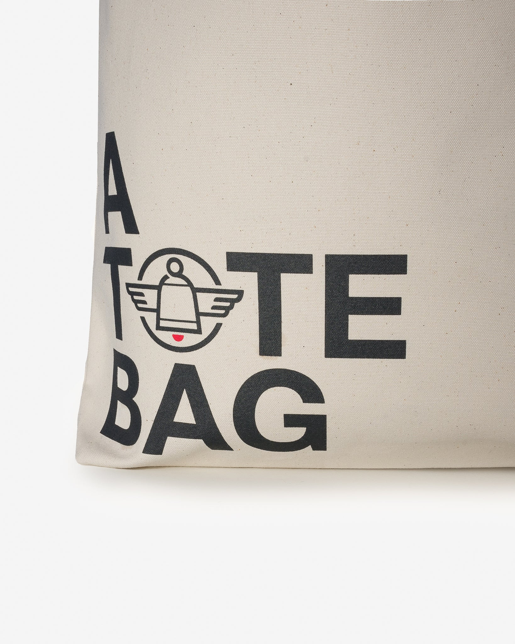 IH-TOTE-ATOTEBAG Printed Canvas Tote Bag - 'A Tote Bag' Print - 3