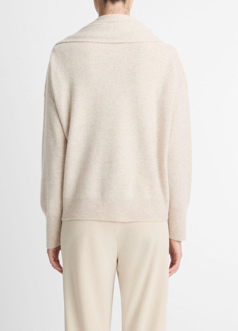Vince Draped-Shawl Wool-Cashmere Sweater outlook