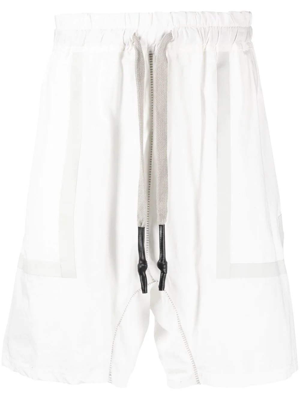 drawstring cotton shorts - 1