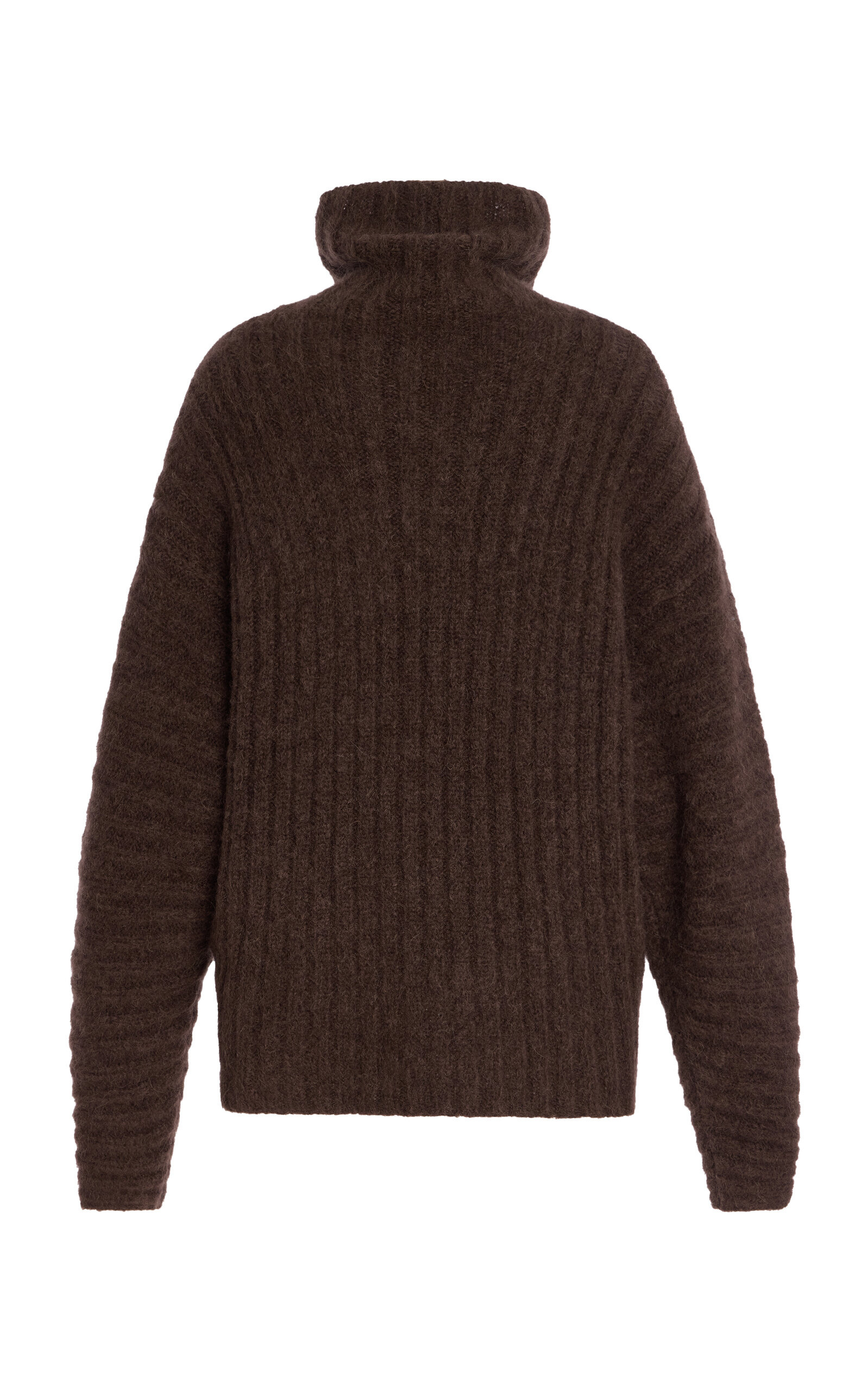 Mag Turtleneck Ribbed Sweater brown - 3