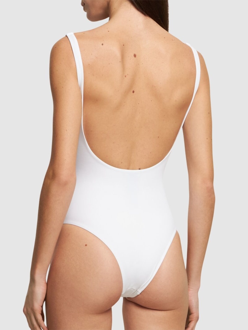 DSQUARED2 Lycra one piece swimsuit w/ rings | luisaviaroma