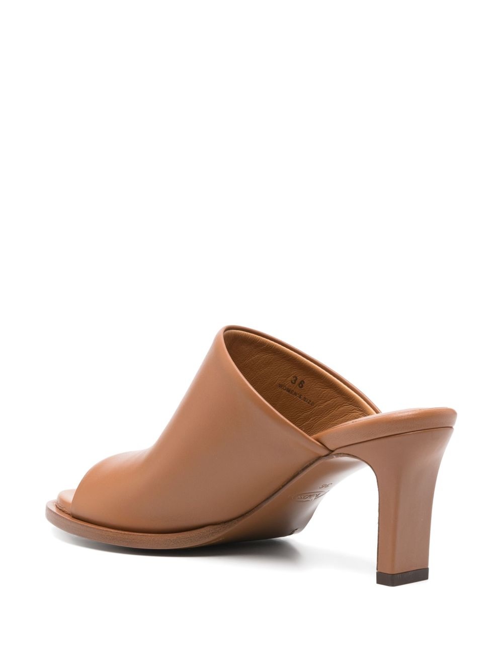 75mm leather mules - 3