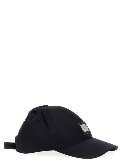 Dolce & Gabbana Logo Plate Cap Hats Blue outlook