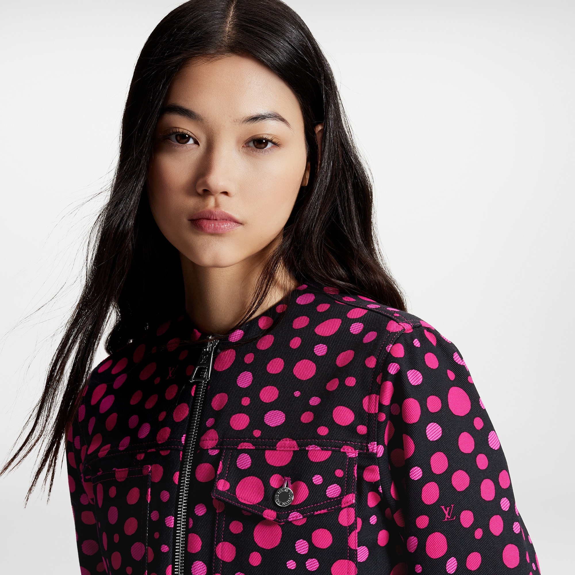 LV x YK Infinity Dots Zip-Up Jacket - 4