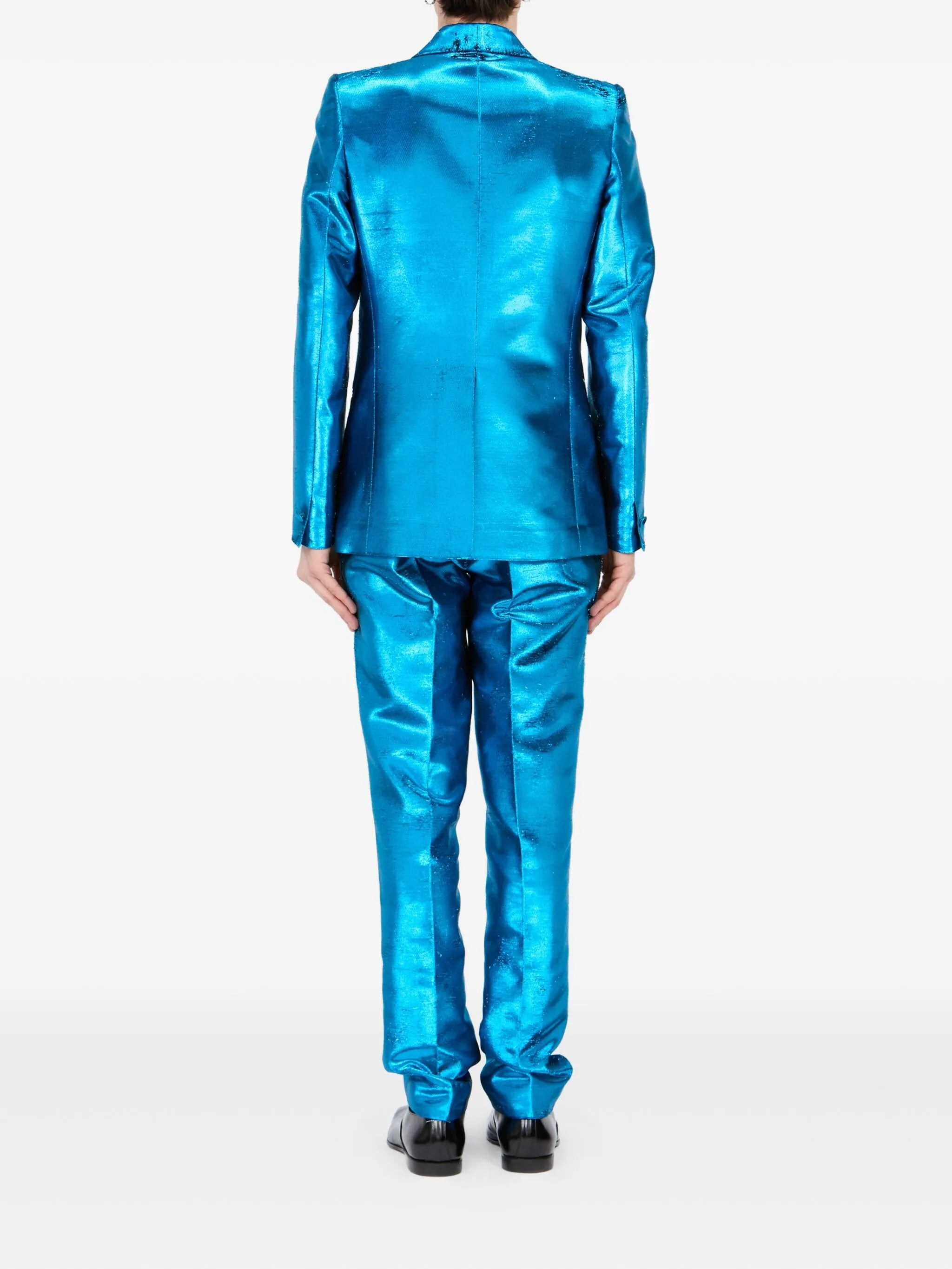 Mm6 Maison Margiela Metallic Shawl-lapel Blazer - 5