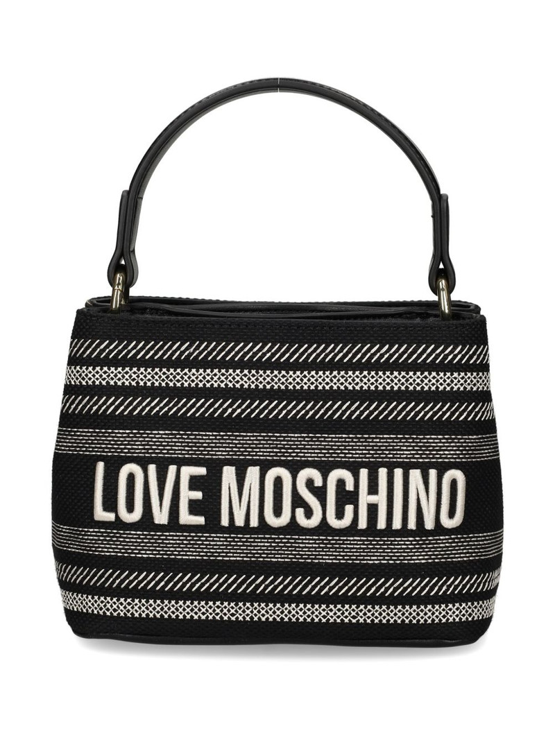 logo-embroidered tote bag 1