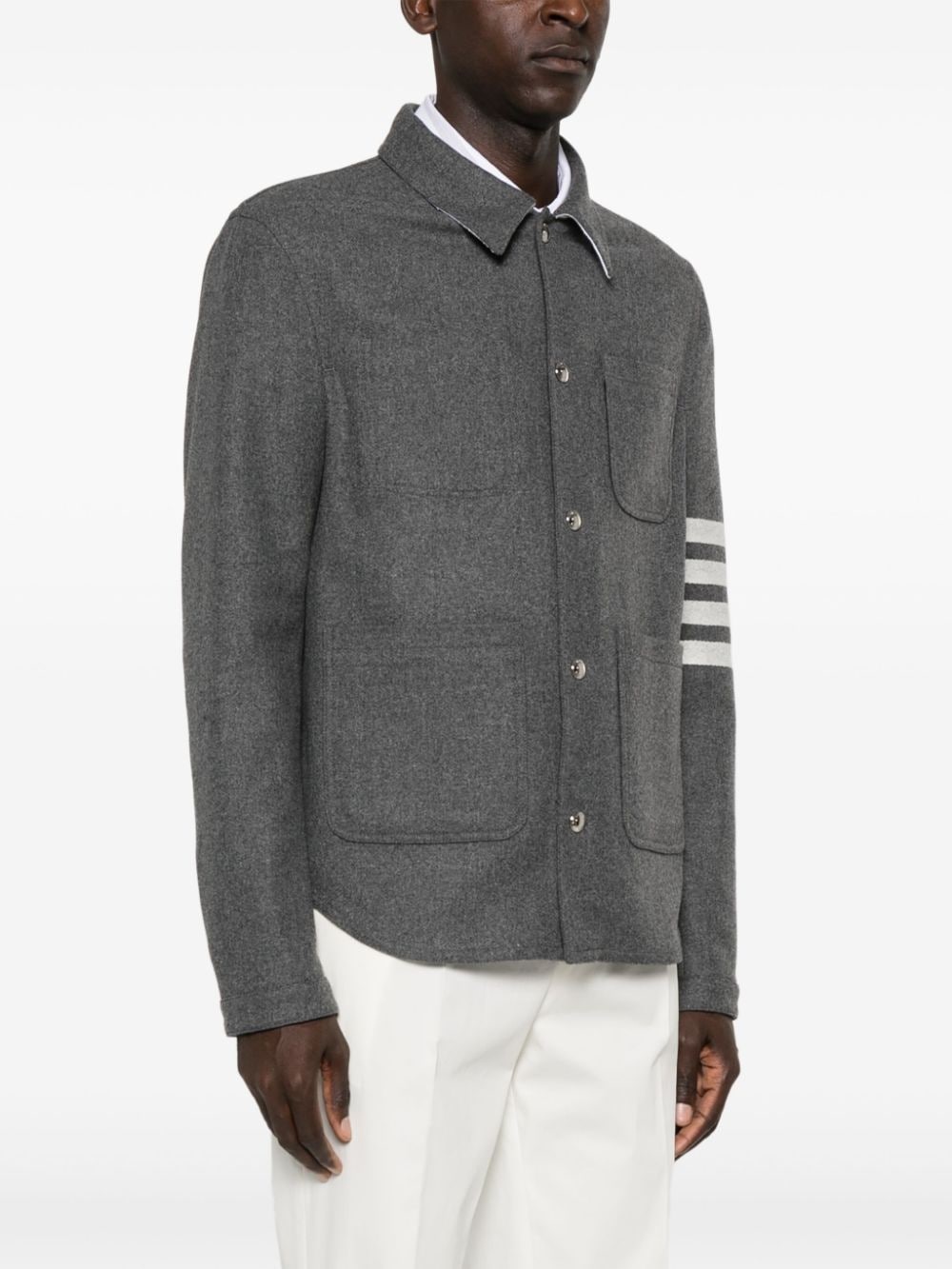 4-Bar felted utility jacket - 3