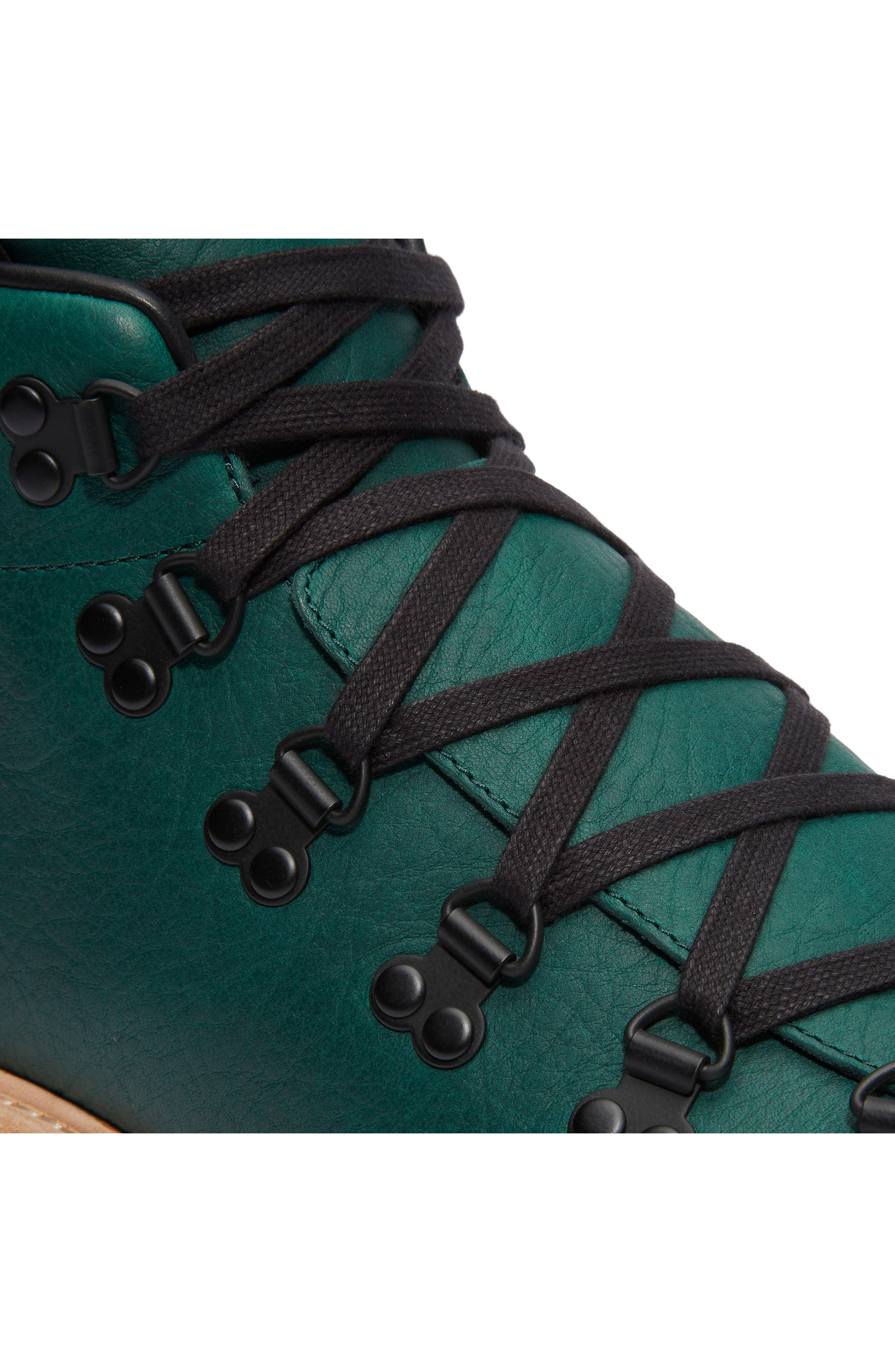 Timberland Authentic Hike Waterproof Mid Hiking Boot in Dark Green Full Grain at Nordstrom - 6