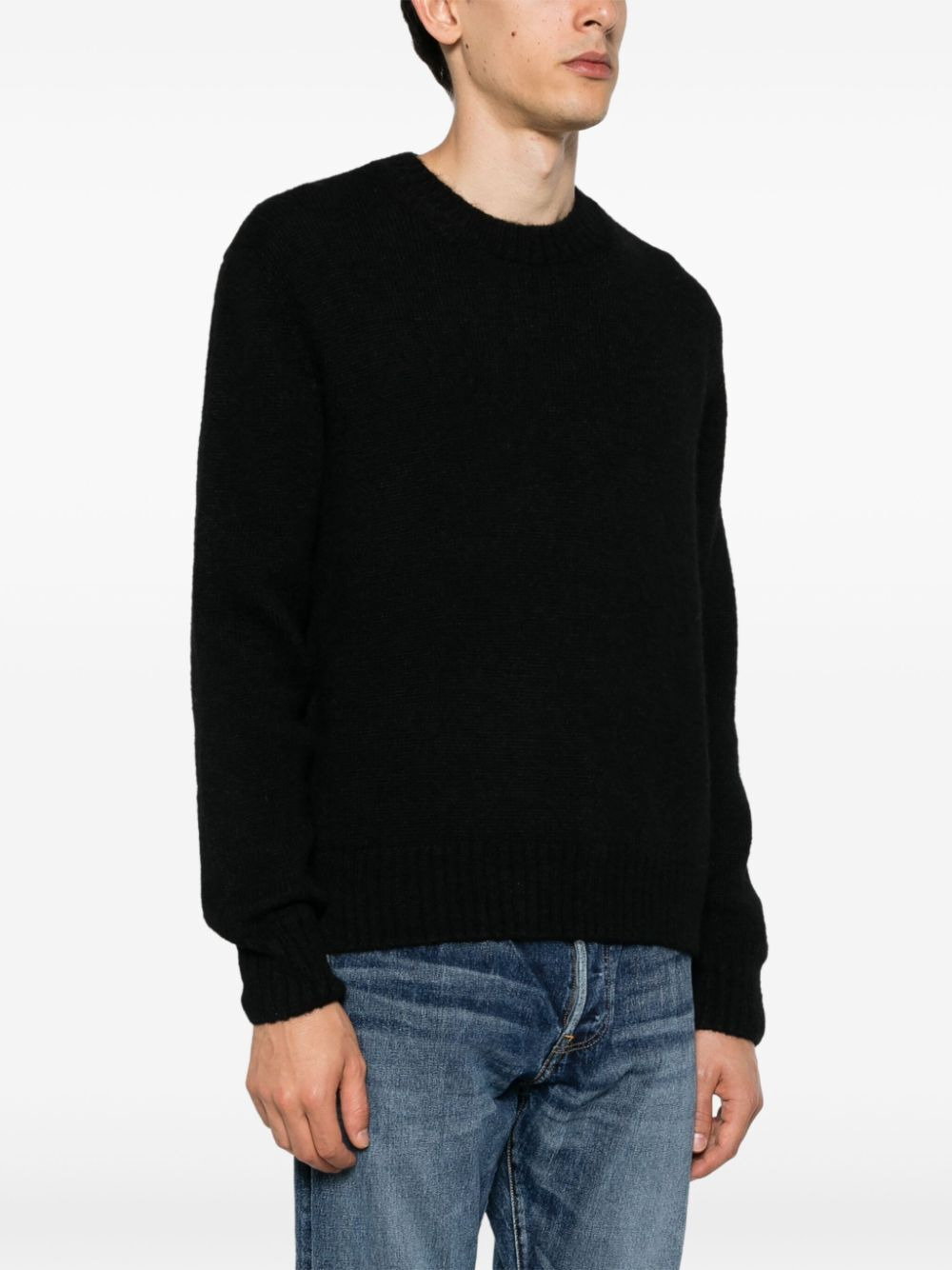 Tom Ford Men Alpaca Blend Is Crew Neck Sweater - 4