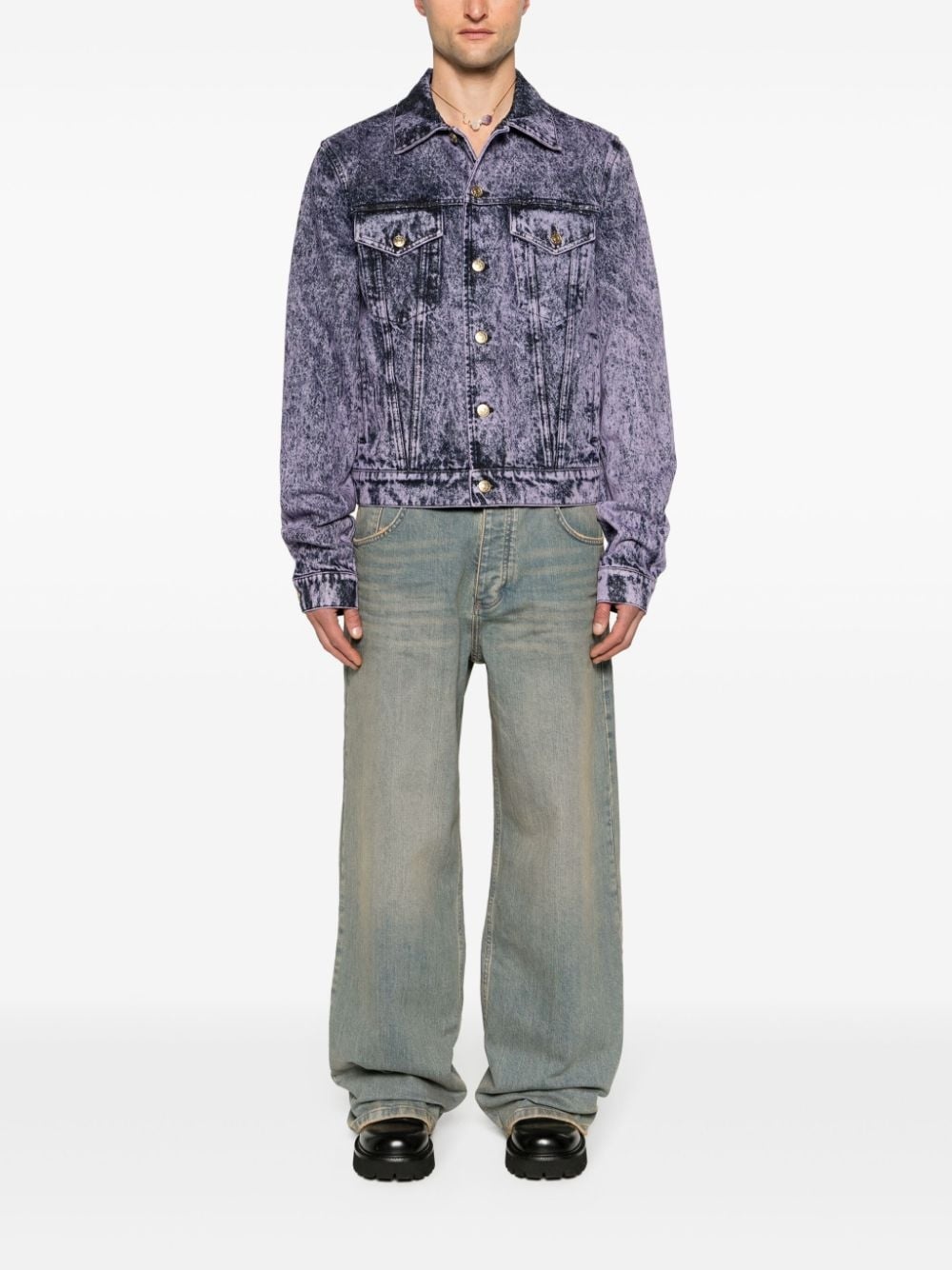 mid-rise wide-leg jeans - 2