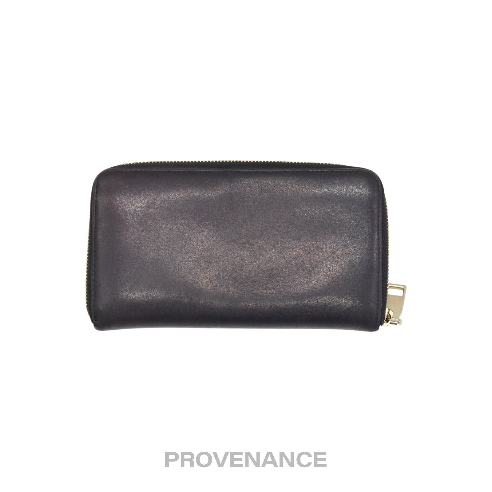 Givenchy Logo Zip Long Wallet - Black Grained Leather - 2