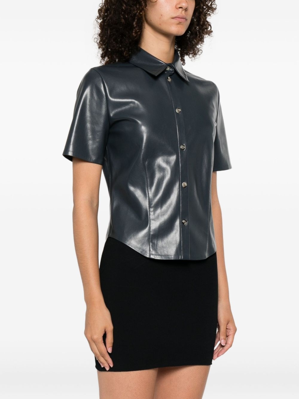 Clare button-up short-sleeve shirt - 3