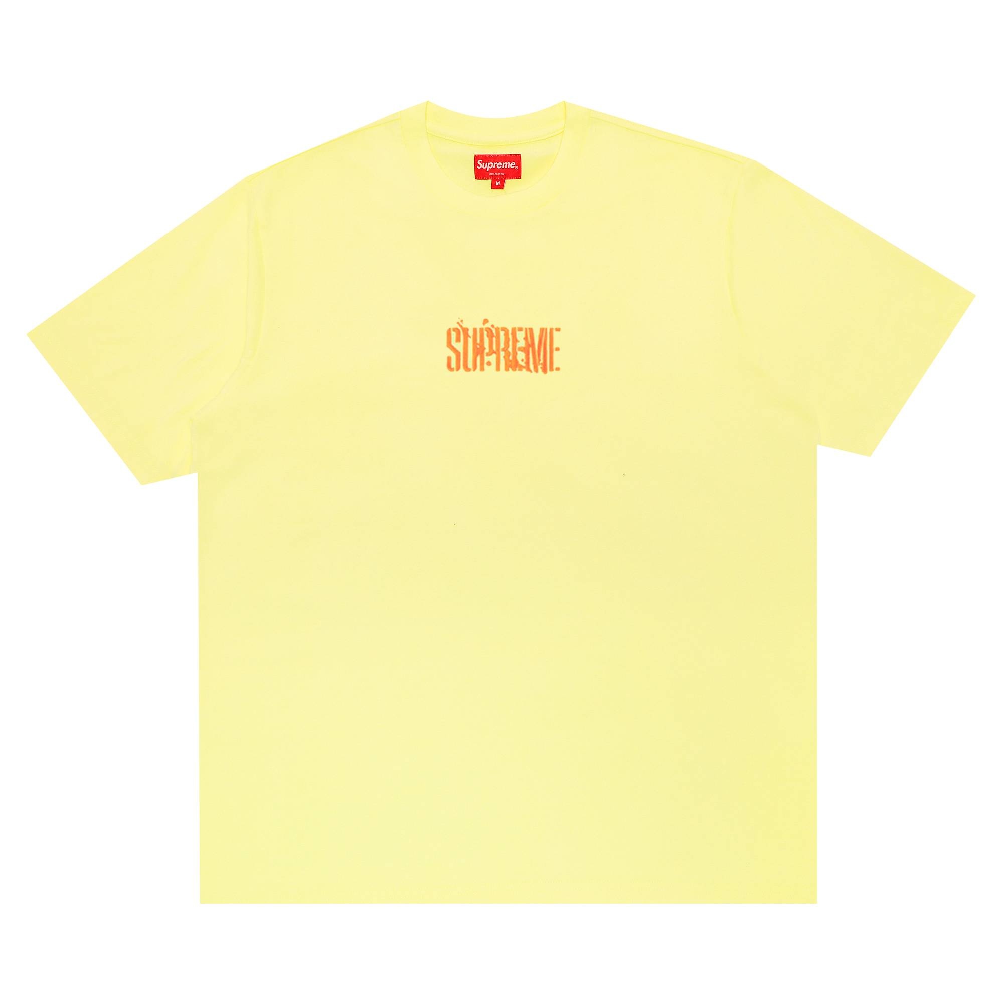 Supreme Splatter Short-Sleeve Top 'Pale Yellow' - 1