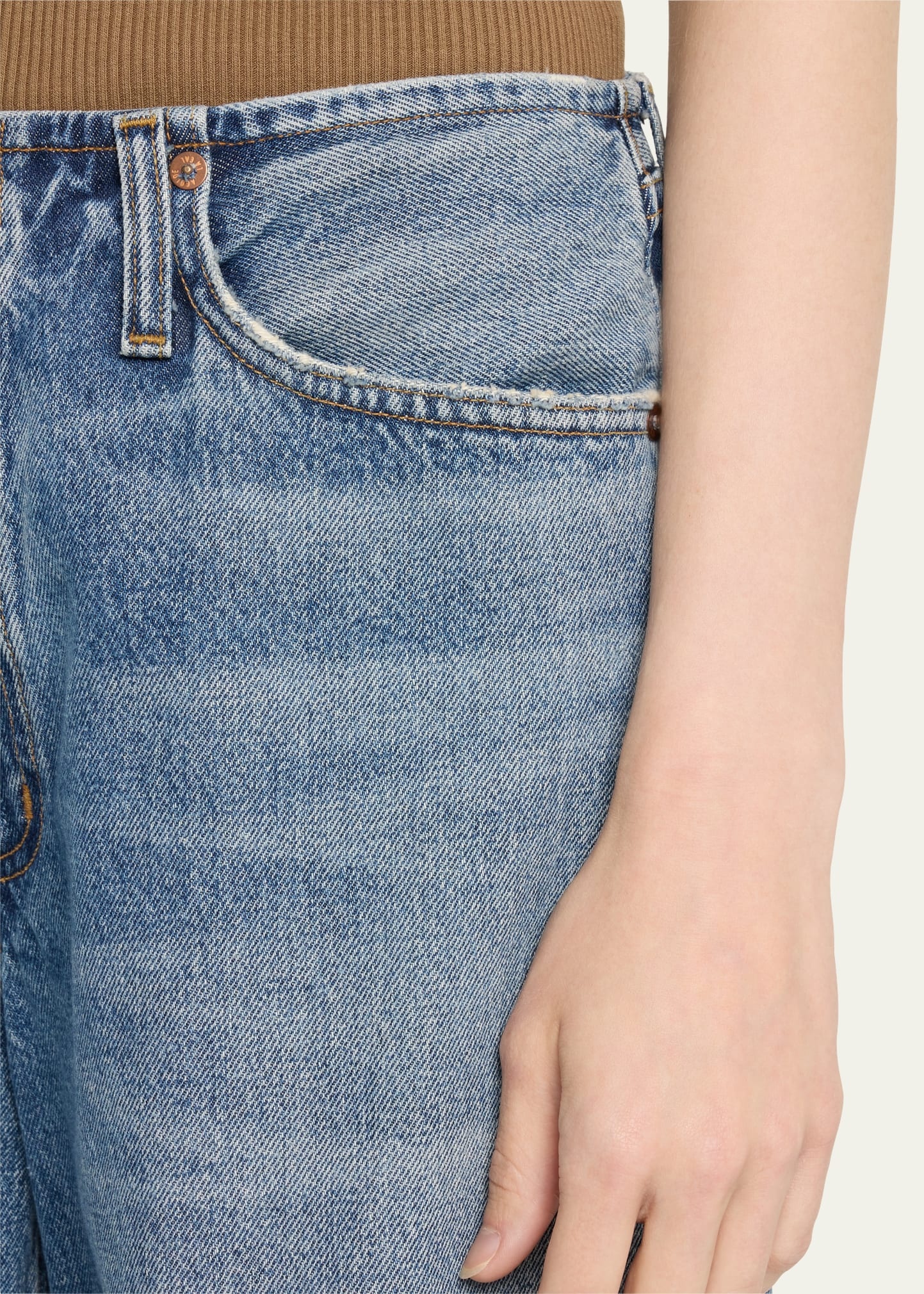 Lex Low-Rise Wide-Leg Jeans - 5
