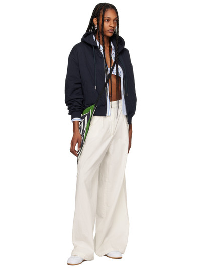 Dries Van Noten White Pleated Trousers outlook