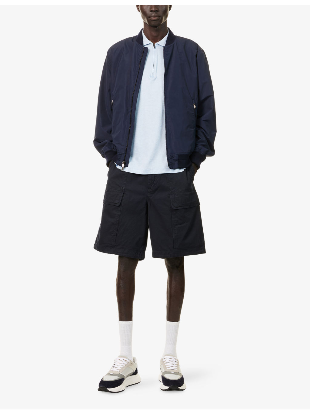 Cargo Drawstring Cotton And Silk Shorts - 2