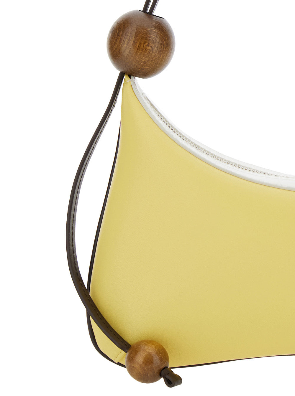 Jacquemus Women 'Le Grand Bisou Perle' Yellow Shoulder Bag With Adjustable Shoulder Strap And Front  - 5