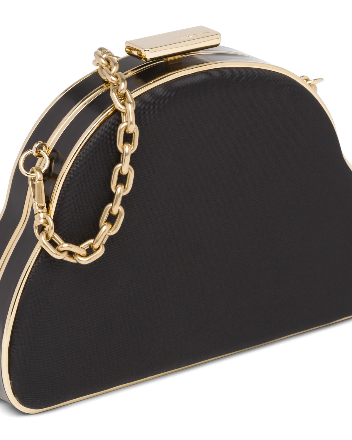 Padded nylon and leather Prada Eclipse clutch - 2