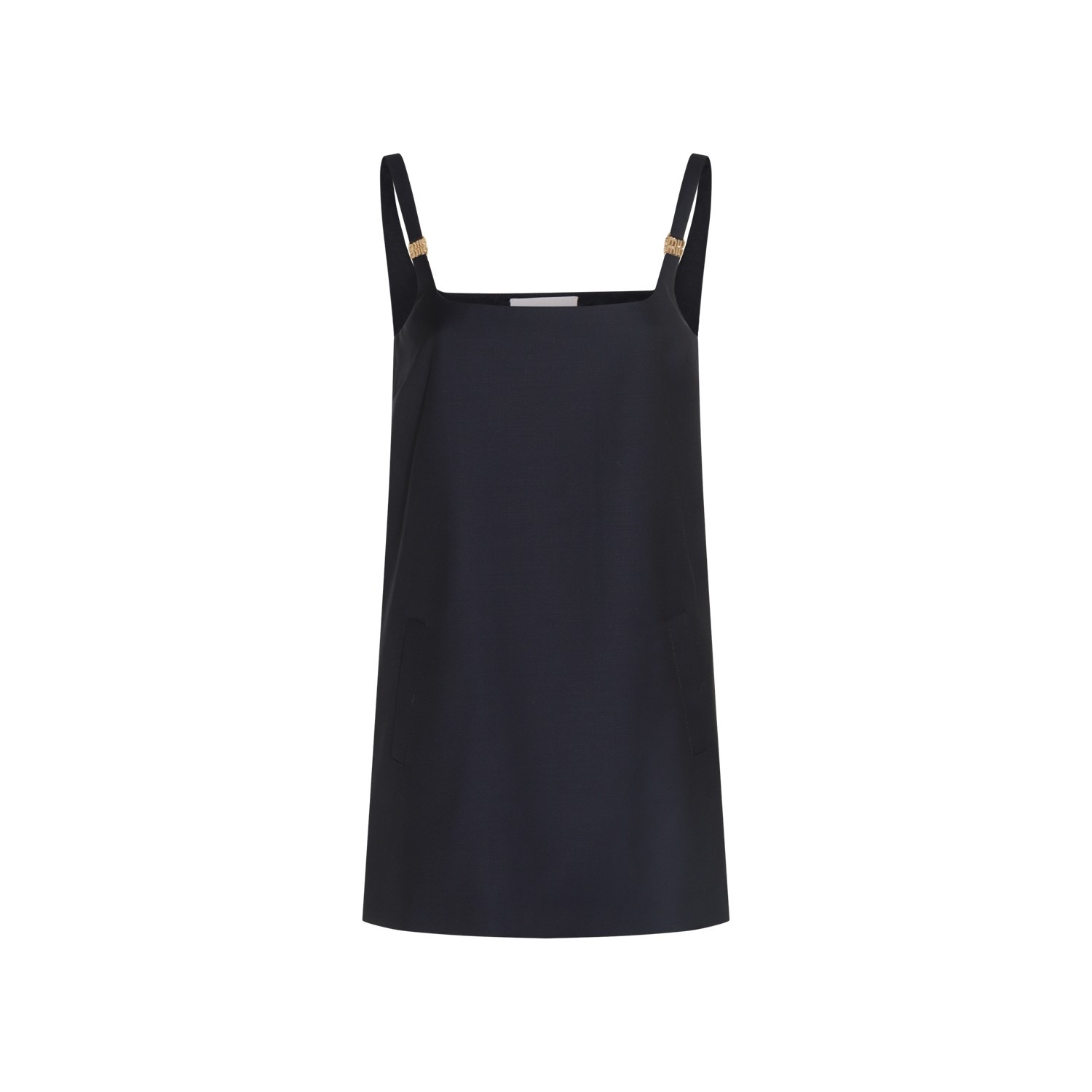 BLUE WOOL DRESS - 1