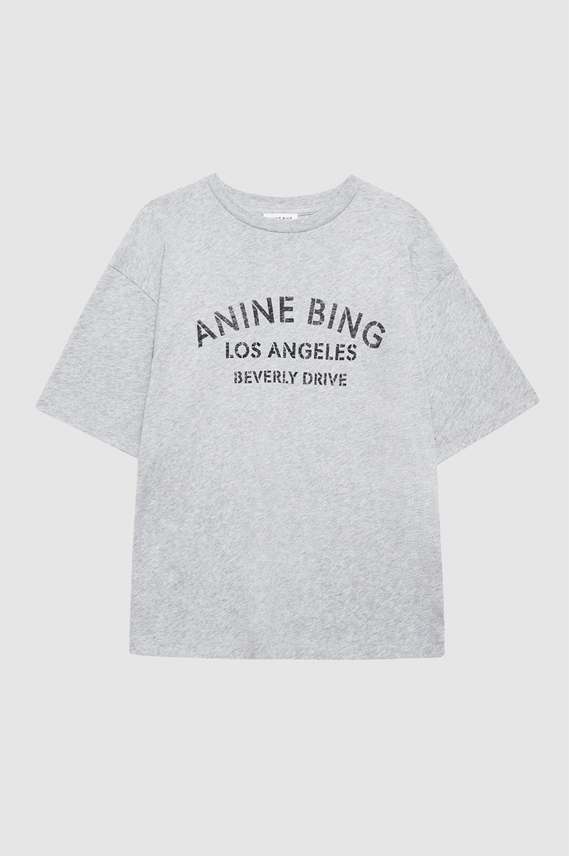 Cohen Tee Los Angeles Stencil - Medium Heather Grey 1