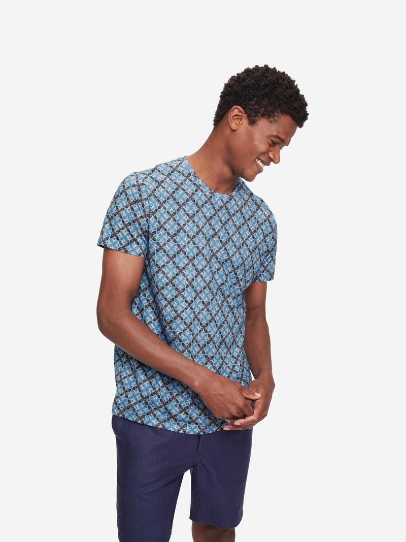 Men's T-Shirt Robin 10 Pima Cotton Blue - 2