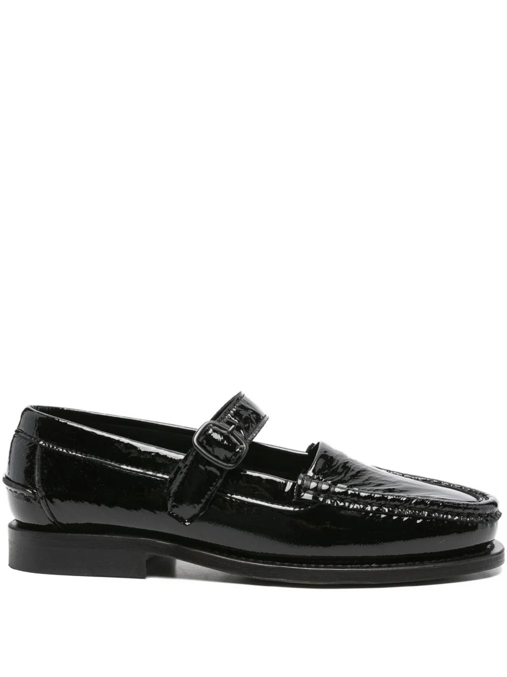 Blanquer crinkled glossy loafers - 1