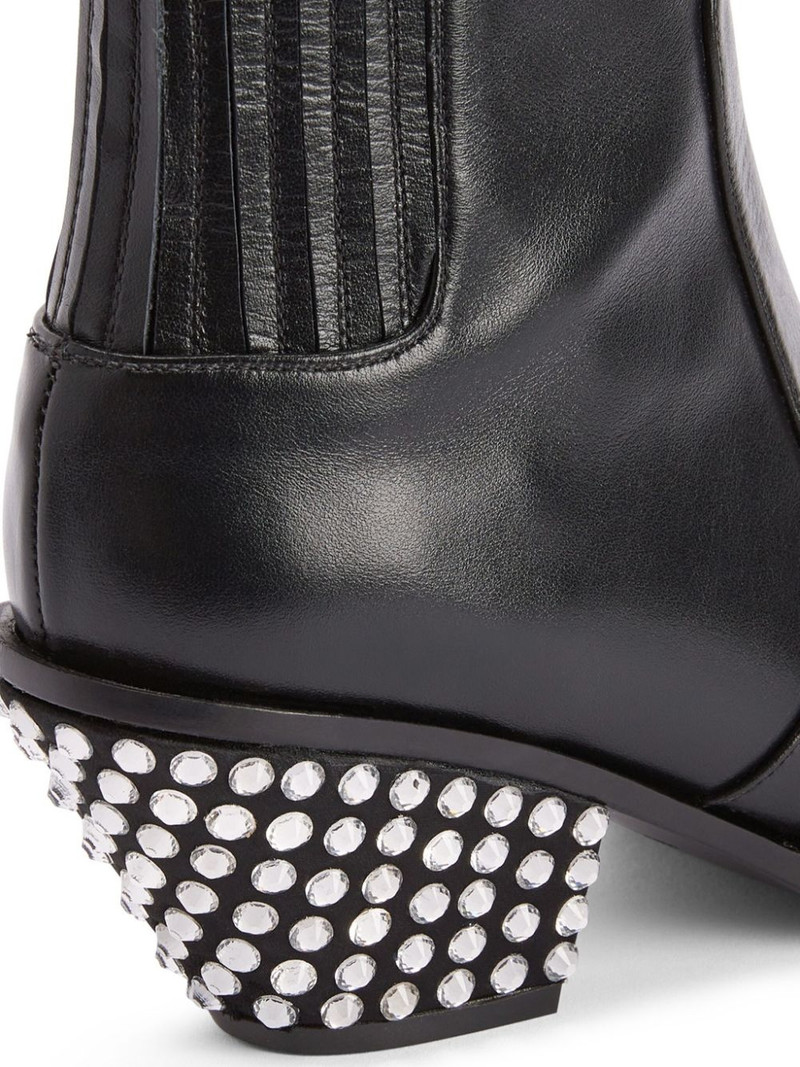 Yanhira 75mm crystal-embellished ankle boots 4