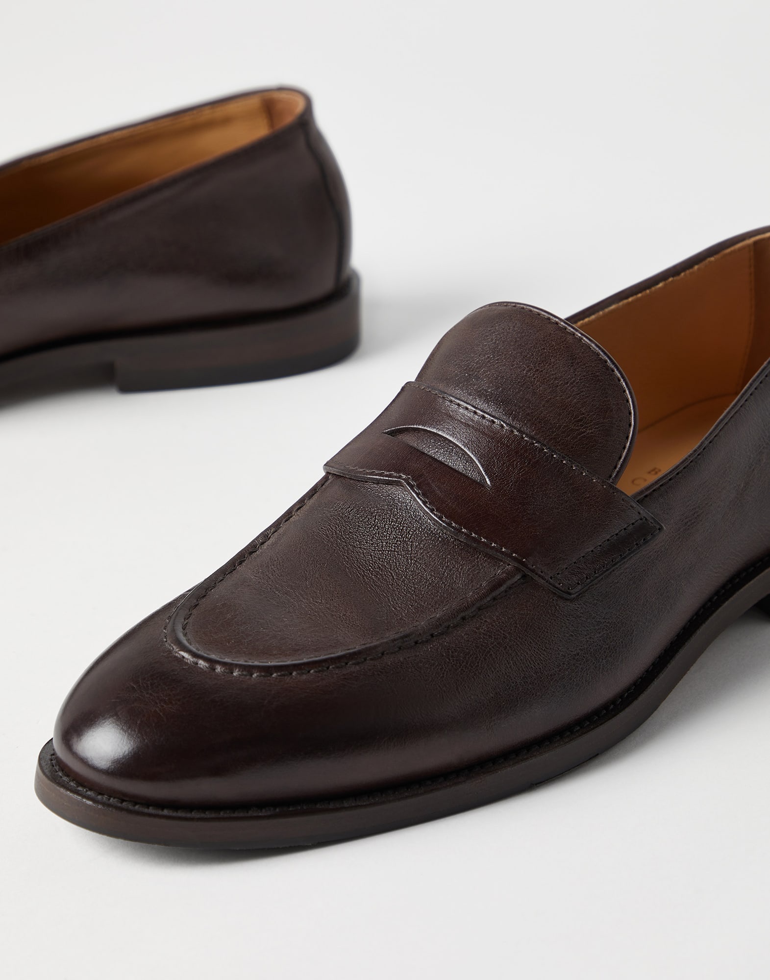 Calfskin penny loafers - 3