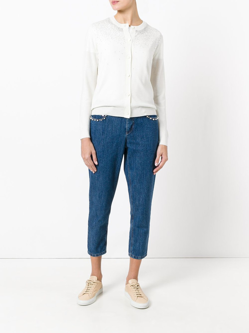 Miu Miu sequin stars cardigan outlook