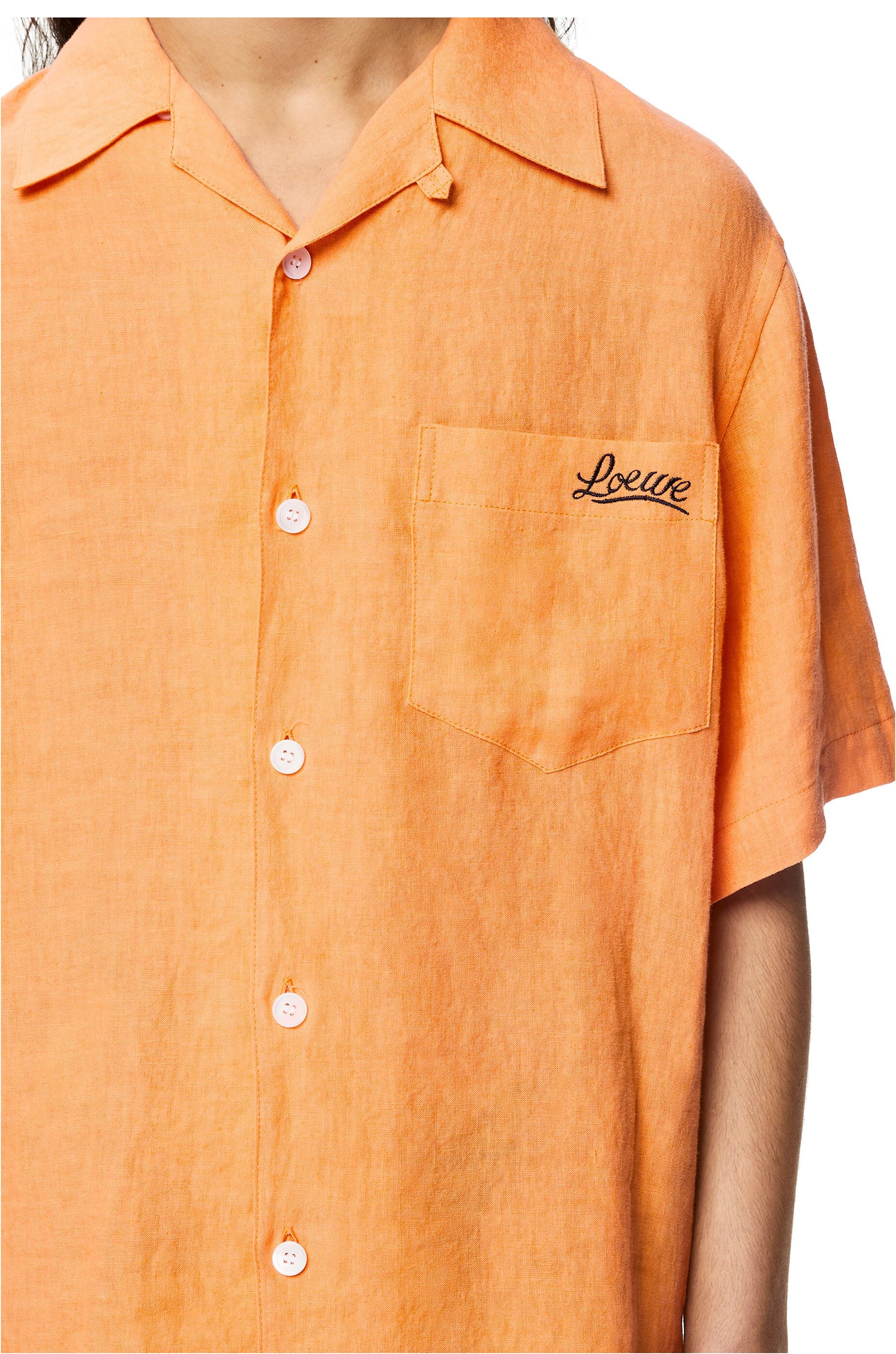Bowling shirt in linen - 5