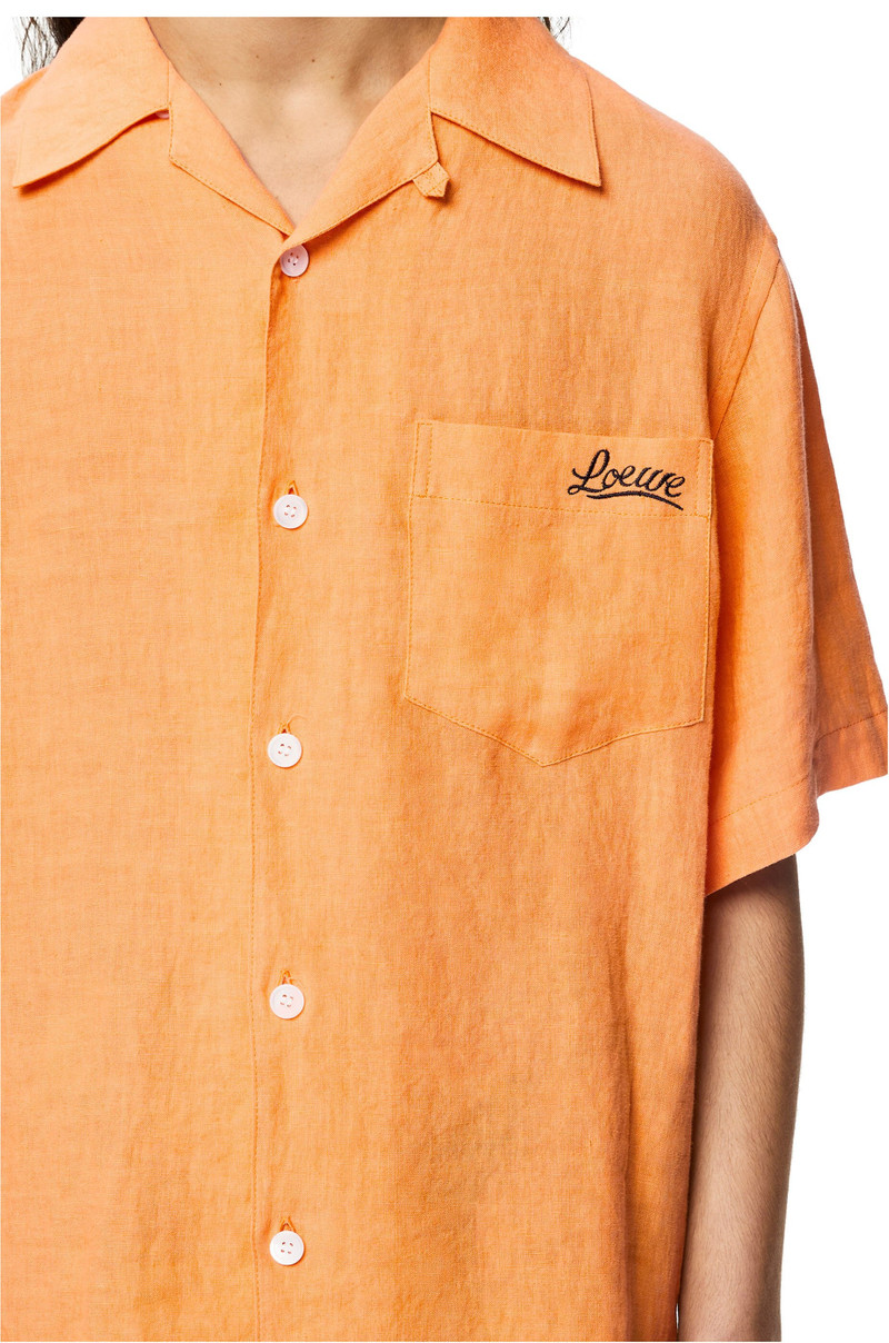 Bowling shirt in linen 5